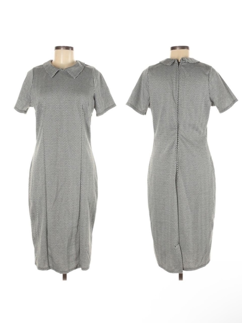 PIPHANY Harlem Houndstooth Midi Dress M